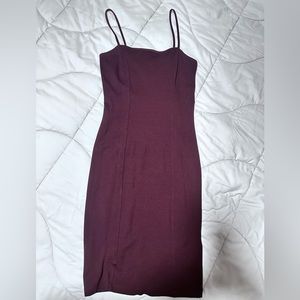 Spaghetti strap midi dress. Form fitting size small